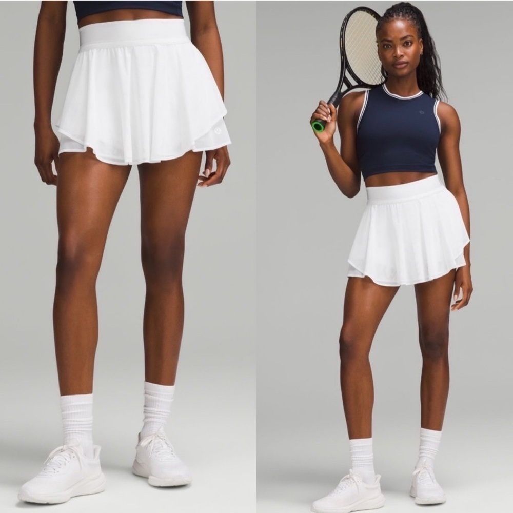 Lululemon Court Rival High-Rise Skirt Mesh SZ 2 tall